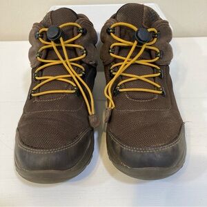 Columbia Fairbanks Mid Boots Boys Sz 6 Brown Waterproof Textile Suede Youth